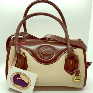 NWT Dooney & Bourke Bone and Chocolate Satchel